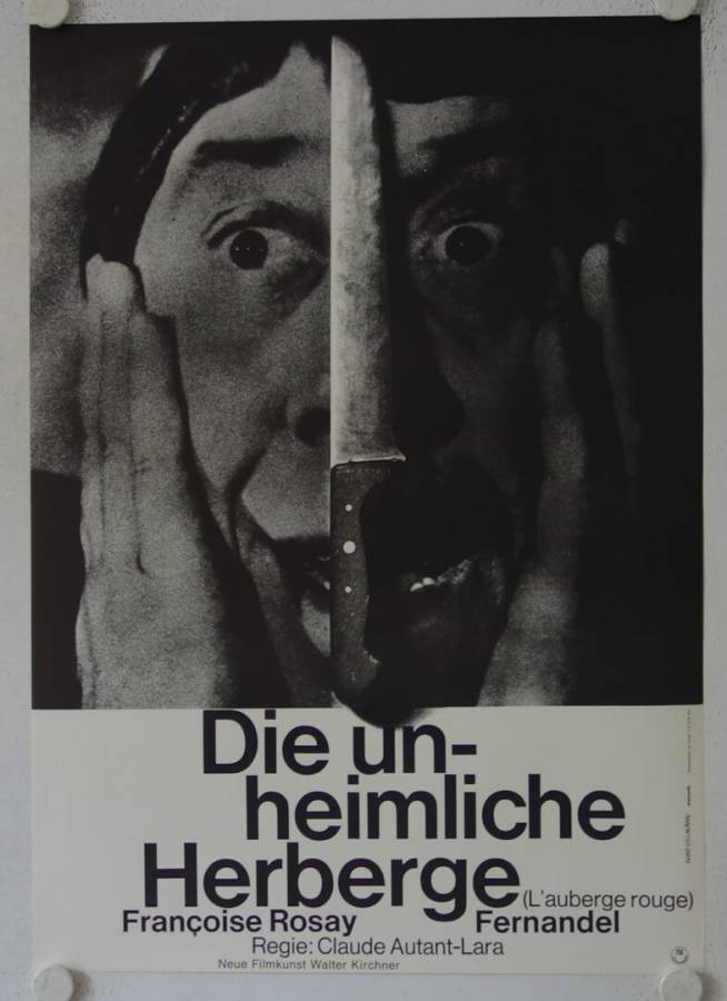 Die unheimliche Herberge originales deutsches Filmplakat (R60s)